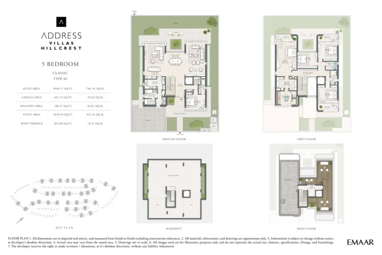 Address Villas Hillcrest floor plan 5 BR · 9918 sqft