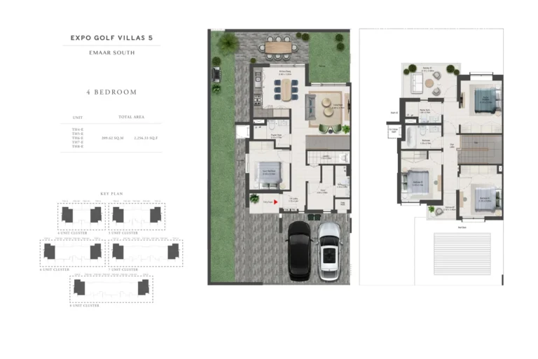 Expo Golf Villas – Phase V floor plan 4 BR · 2256 sqft