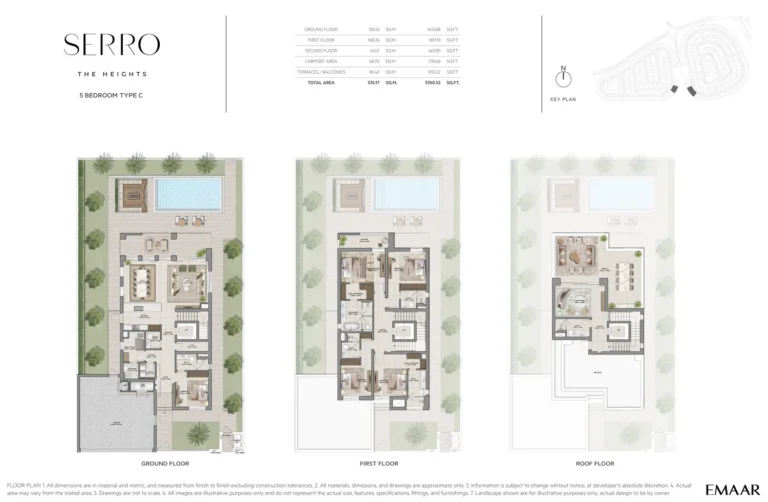 Serro floor plan 5 BR · 5760 sqft