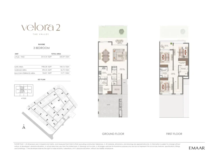 Velora 2 at The Valley Phase 2 floor plan 3 BR · 2514 sqft