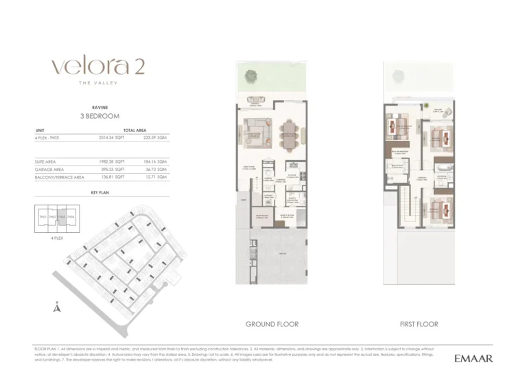 Velora 2 at The Valley Phase 2 floor plan 3 BR · 2514 sqft