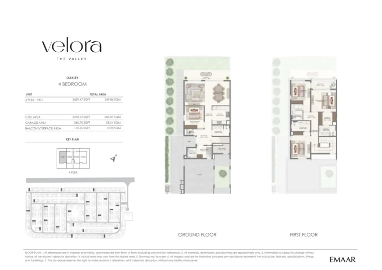 Velora at The Valley Phase 2 floor plan 4 BR · 2689 sqft