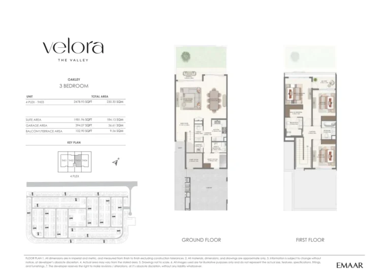 Velora at The Valley Phase 2 floor plan 3 BR · 2478 sqft