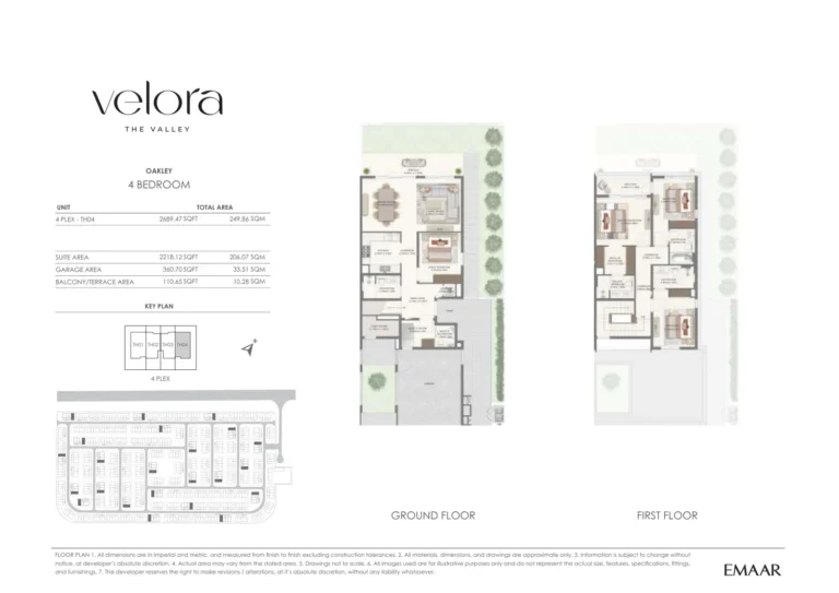 Velora at The Valley Phase 2 floor plan 4 BR · 2689 sqft