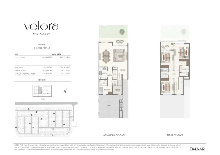 Velora at The Valley Phase 2 floor plan 3 BR · 2514 sqft