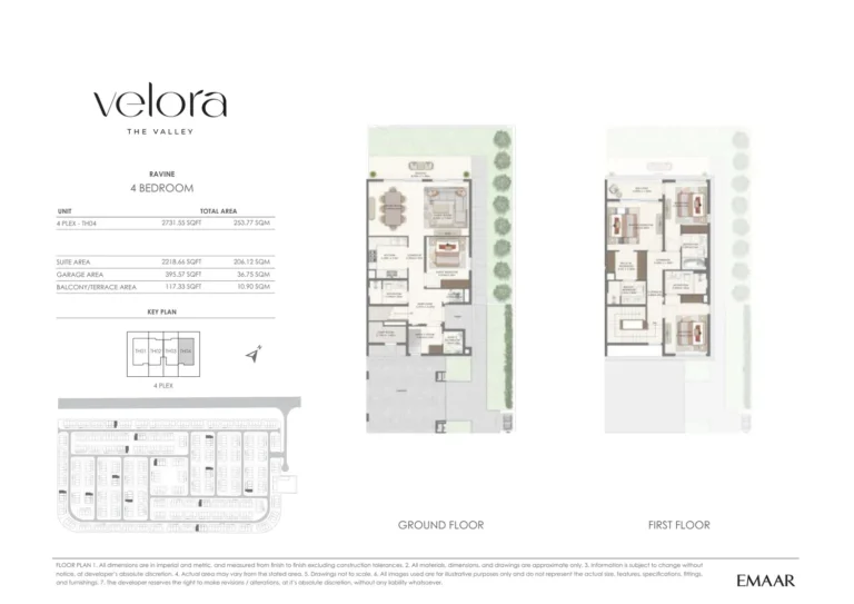 Velora at The Valley Phase 2 floor plan 4 BR · 2731 sqft