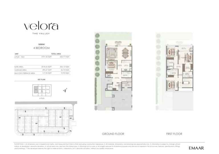 Velora at The Valley Phase 2 floor plan 4 BR · 2731 sqft