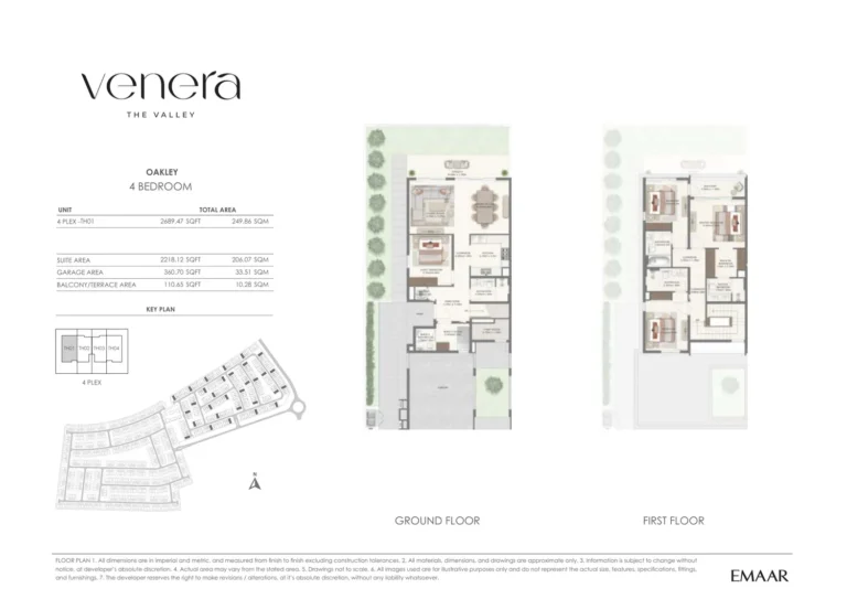 Venera at The Valley Phase 2 floor plan 4 BR · 2689 sqft