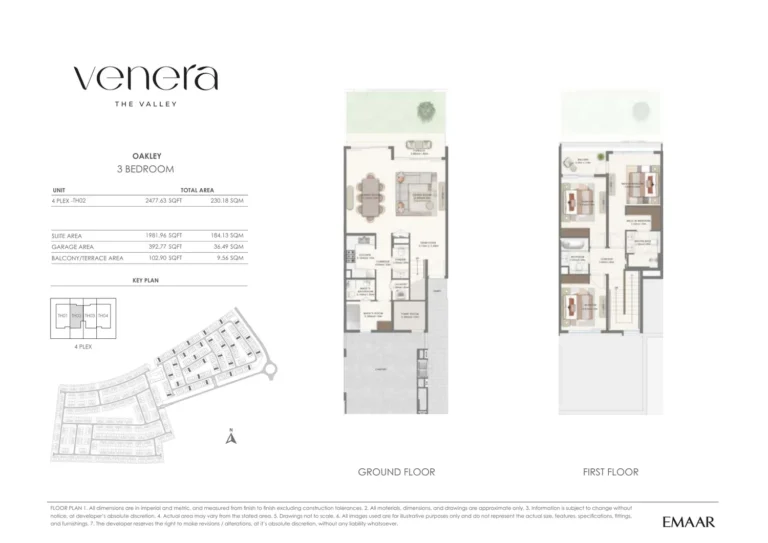 Venera at The Valley Phase 2 floor plan 3 BR · 2477 sqft