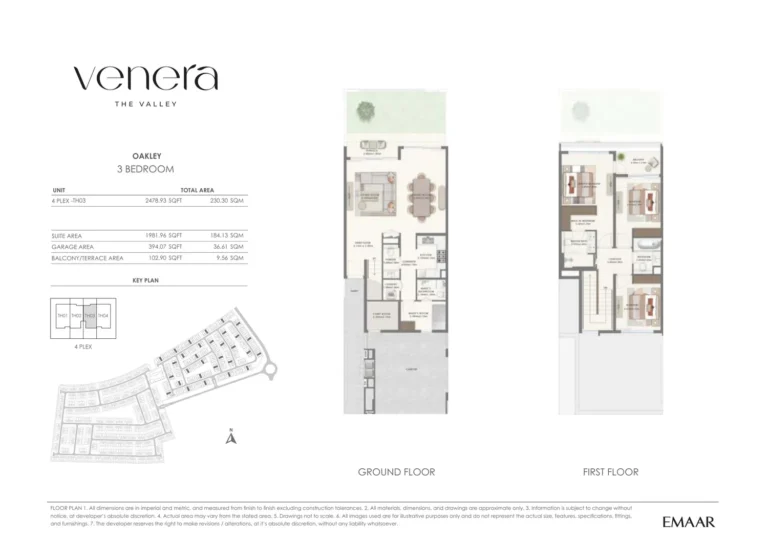 Venera at The Valley Phase 2 floor plan 3 BR · 2478 sqft