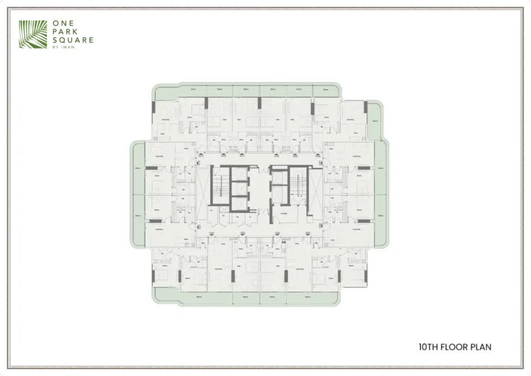 One Park Square By Iman floor plan Studio