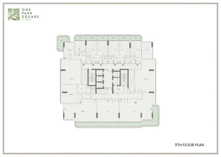 One Park Square By Iman floor plan Studio