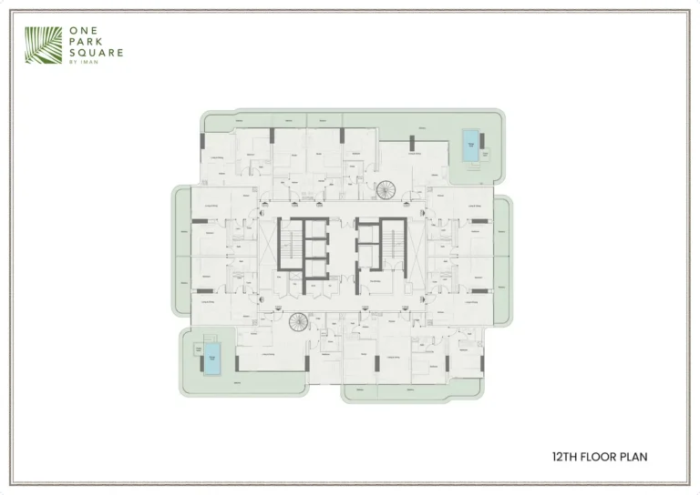 One Park Square By Iman floor plan Studio