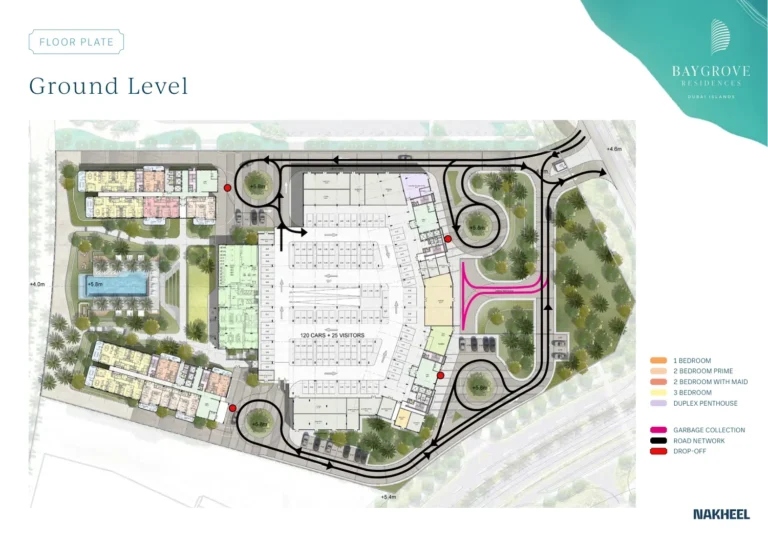 Bay Grove Residences B – Dubai Islands floor plan Studio