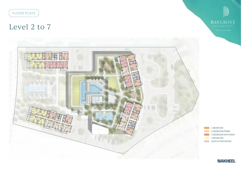 Bay Grove Residences B – Dubai Islands floor plan Studio