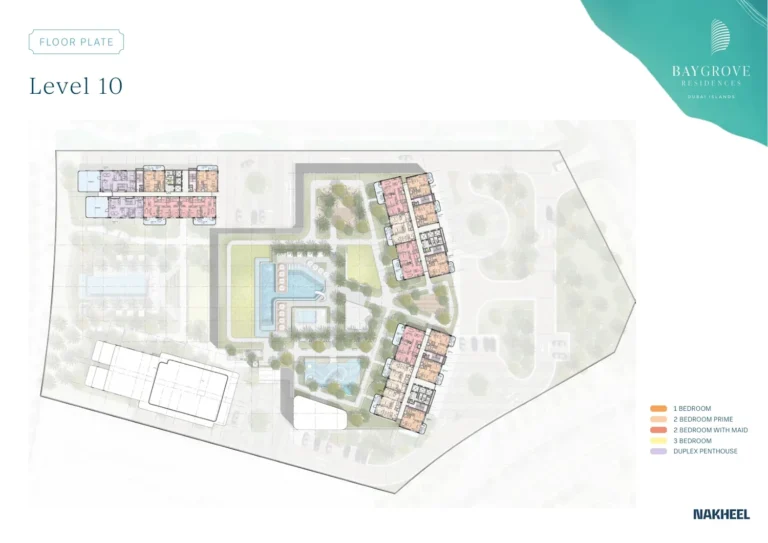 Bay Grove Residences B – Dubai Islands floor plan Studio