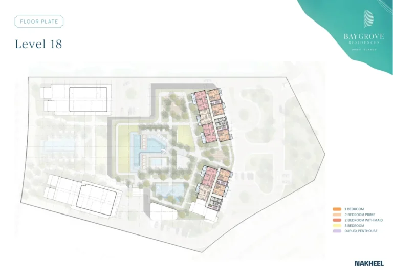 Bay Grove Residences B – Dubai Islands floor plan Studio