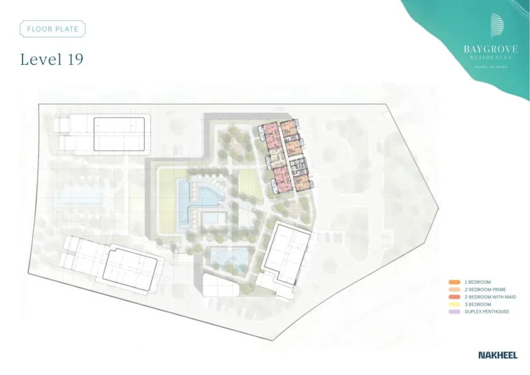 Bay Grove Residences B – Dubai Islands floor plan Studio