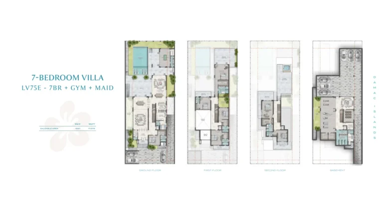 Damac Islands 2 – Cuba floor plan 7 BR · 17078 sqft