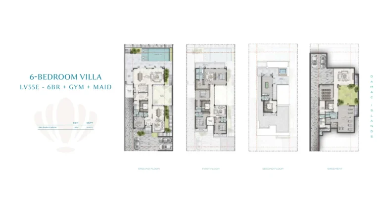 Damac Islands 2 – Cuba floor plan 6 BR · 10671 sqft