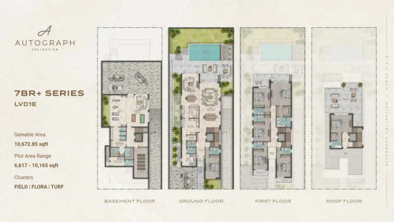 Damac Hills – Autograph Collection floor plan 7 BR · 10672 sqft