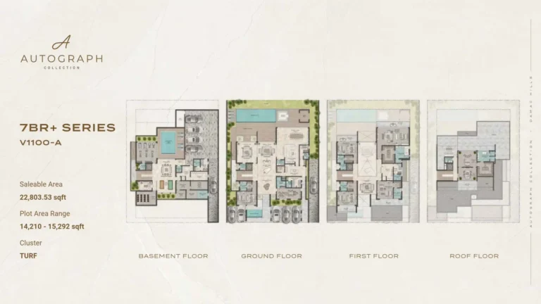 Damac Hills – Autograph Collection floor plan 7 BR · 22803 sqft