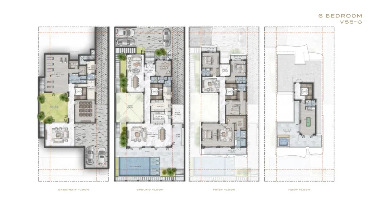 Damac Hills – Gems Estates 1 floor plan 6 BR