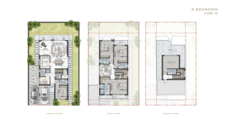 Damac Hills – Gems Estates 1 floor plan 5 BR