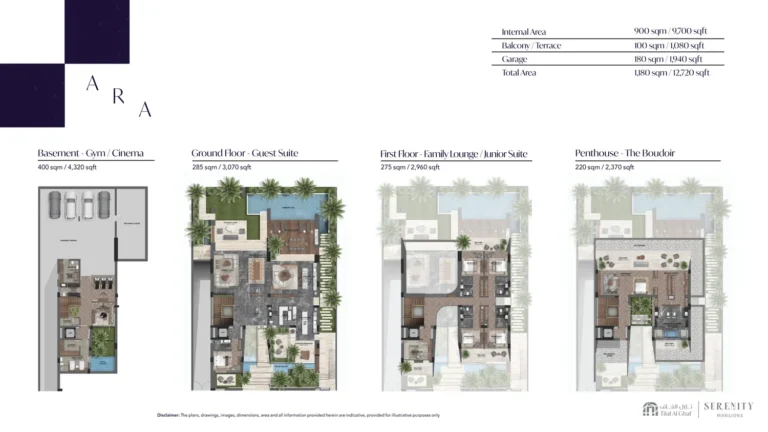 Serenity Mansions floor plan Студия · 12720 кв. фут