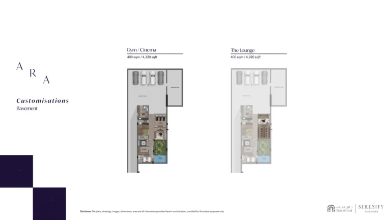 Serenity Mansions floor plan Студия · 4320 кв. фут