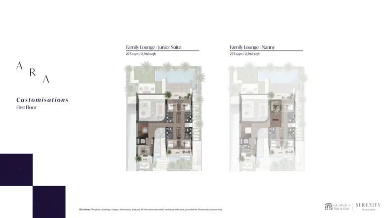 Serenity Mansions floor plan Студия · 2960 кв. фут