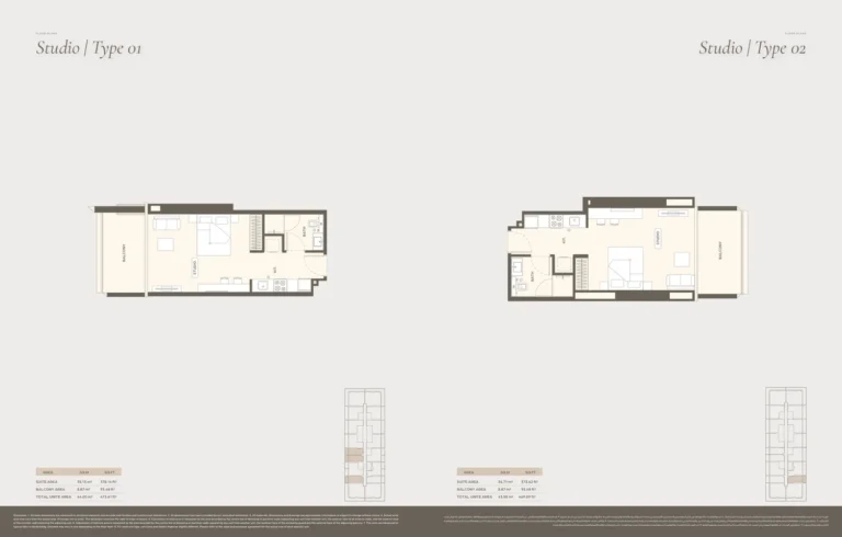 Damac Hills — Ivory floor plan Студия · 473 sqft