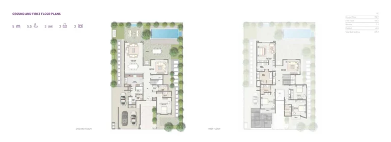 Damac Hills – Lilac floor plan 5 BR