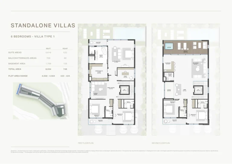 Terra Golf Collection floor plan 6-спальн. · 8034 кв. фут