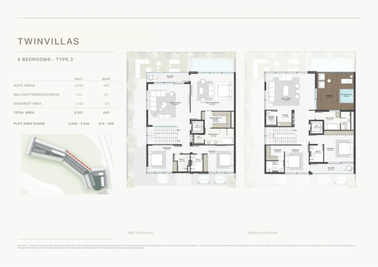 Terra Golf Collection floor plan 6-спальн. · 6921 кв. фут