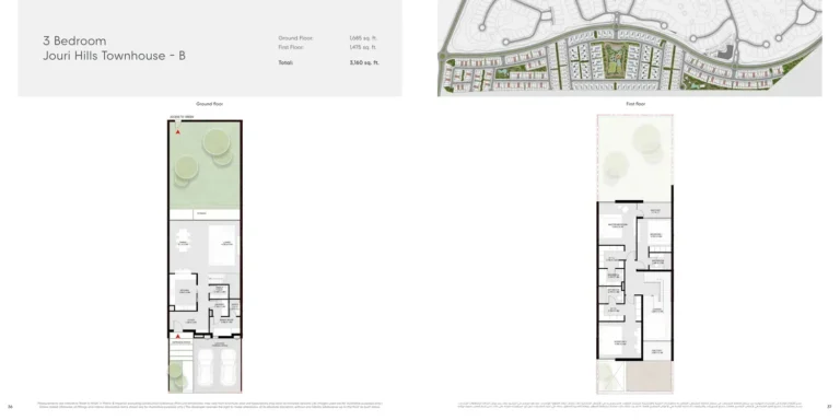 Jouri Hills floor plan 3-спальн. · 3160 кв. фут