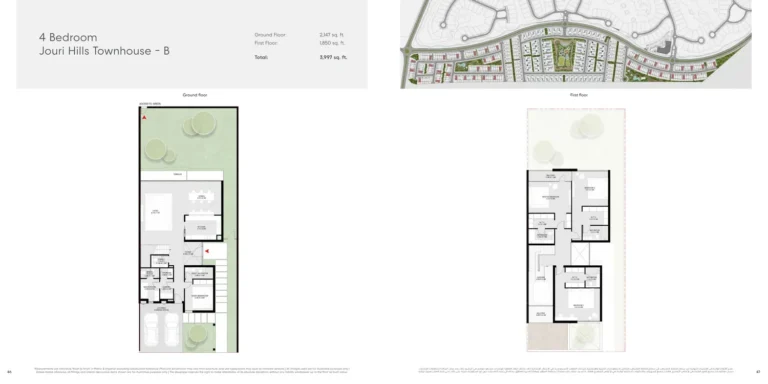 Jouri Hills floor plan 4-спальн. · 3997 кв. фут