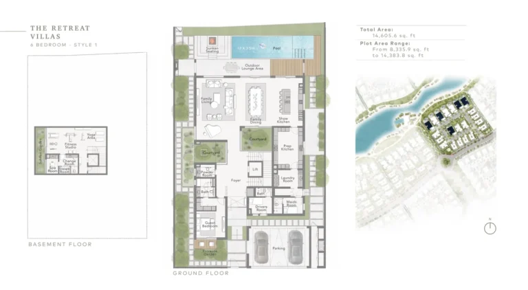 The Beachfront Villas By Ellington floor plan 6-спальн. · 14605 кв. фут