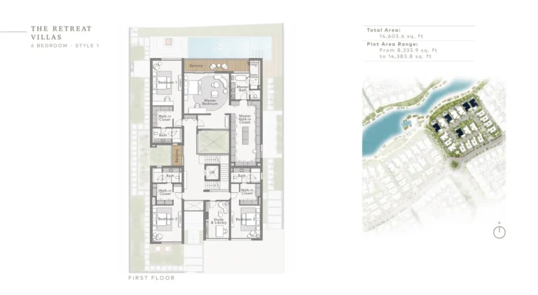 The Beachfront Villas By Ellington floor plan 6-спальн. · 14605 кв. фут