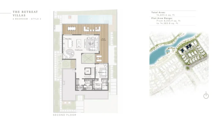 The Beachfront Villas By Ellington floor plan 6-спальн. · 14605 кв. фут