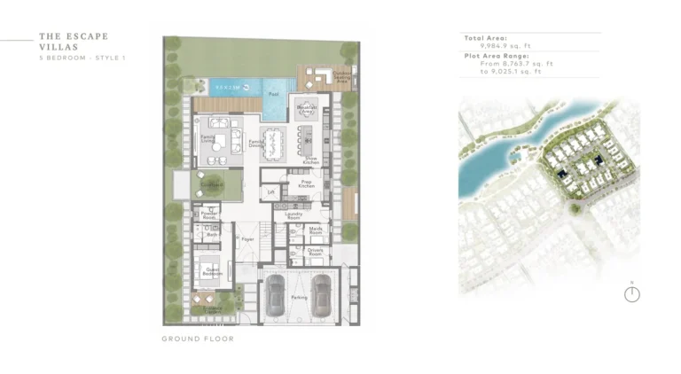 The Beachfront Villas By Ellington floor plan 5-спальн. · 9284 кв. фут