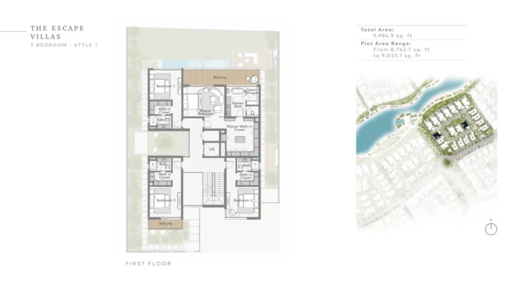 The Beachfront Villas By Ellington floor plan 5-спальн. · 9284 кв. фут