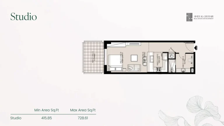 Living Legends Phase 4 floor plan Studio · 728 sqft