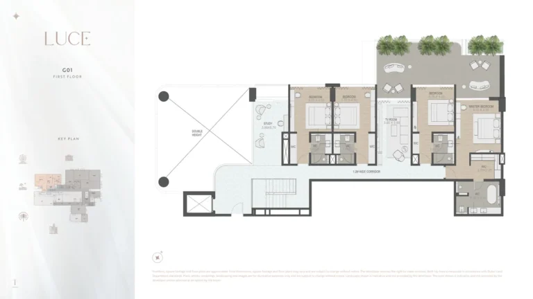 Luce floor plan 4 BR