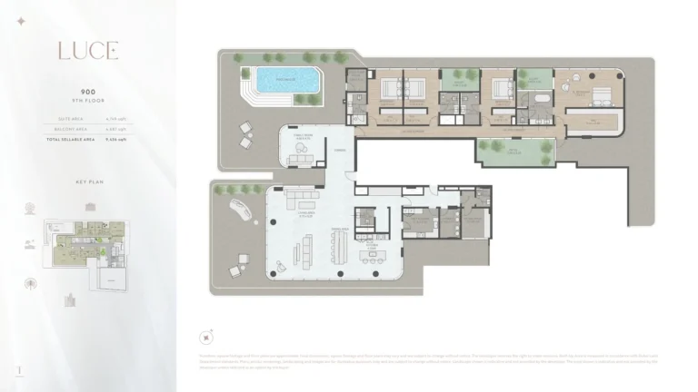 Luce floor plan 4 BR · 4749 sqft