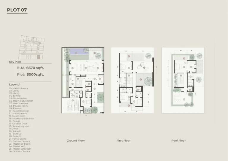 Numa Reserve floor plan 5 BR · 6670 sqft