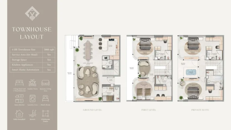 Vestoria Bay floor plan 4 BR · 3000 sqft