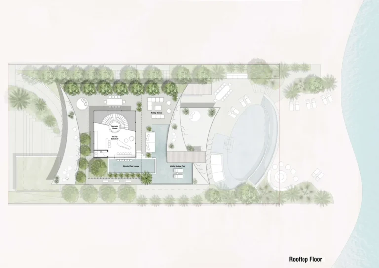 Zaya Zuha Island floor plan Студия