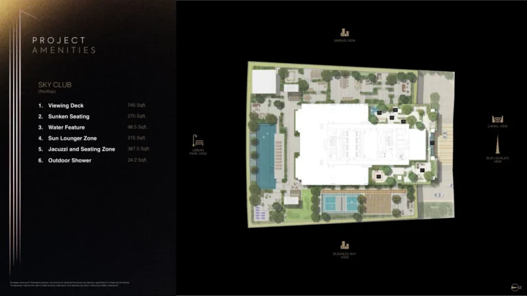 Burj Capital floor plan Studio