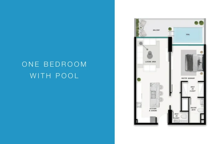 Ocean Pearl 2 By Sd floor plan 1 BR